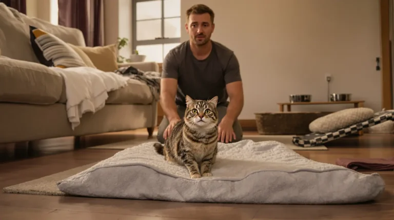 Ce manque de souplesse au réveil montre qu’il faut adapter la maison pour votre vieux chat Ce manque de souplesse au réveil montre qu’il faut adapter la maison pour votre vieux chat
