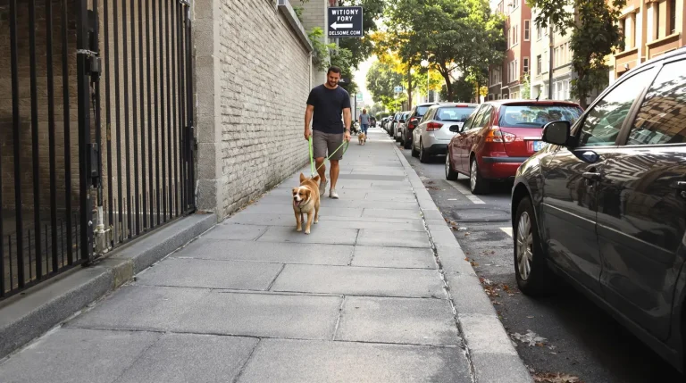 Trottoir étroit, deux chiens en laisse : la consigne simple pour gérer ce face-à-face sans déraper